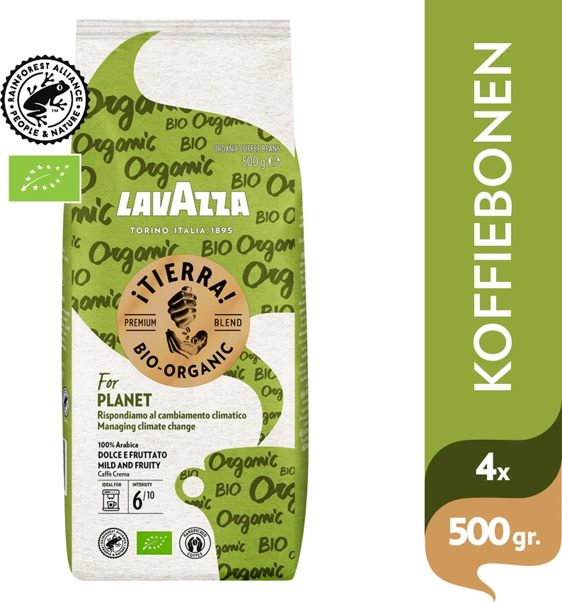 Lavazza Tierra For Planet Biologische Koffiebonen - 500 Gram X4 - Afbeelding 2