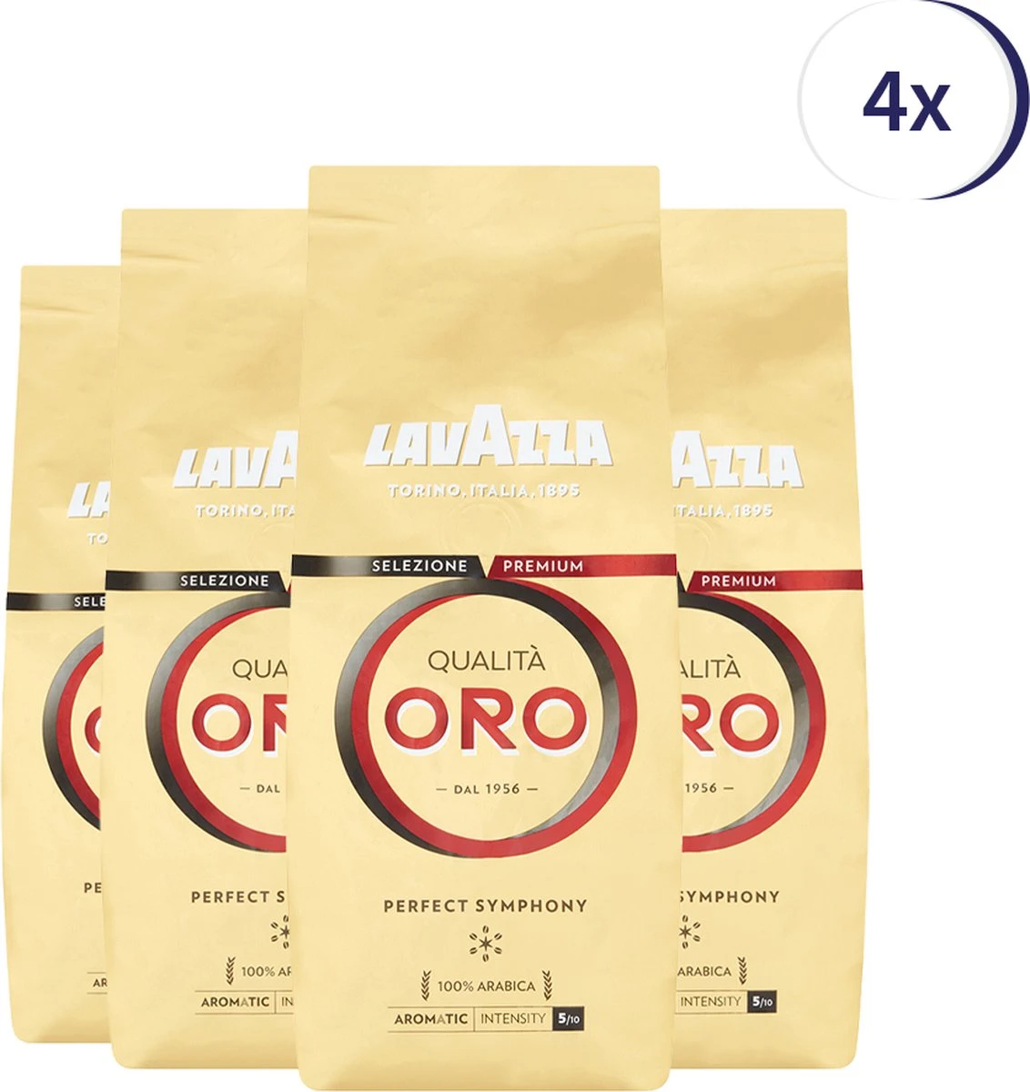 Lavazza Qualita Oro Koffiebonen - 500 Gram X4