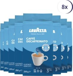 Lavazza Caffe Decaffeinato Filterkoffie - 250 Gram X8