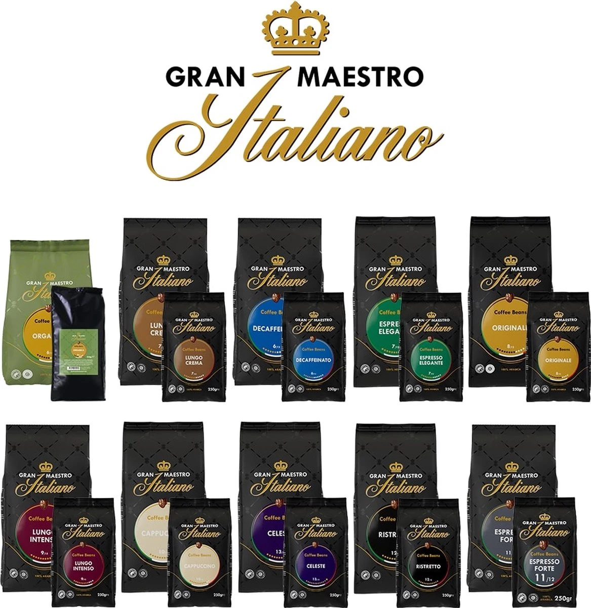 Gran Maestro Italiano - Orginale - Koffiebonen - Bonen Voor Espresso En Lungo - Arabica – 4 X 1kg - Afbeelding 5