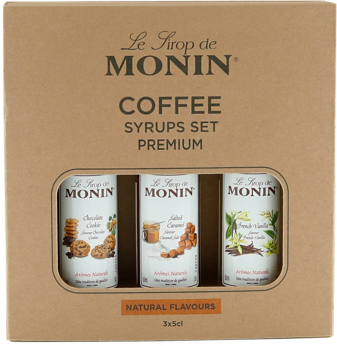Monin Cadeauverpakking Siropen - 3x50ml - Koffiesiropen
