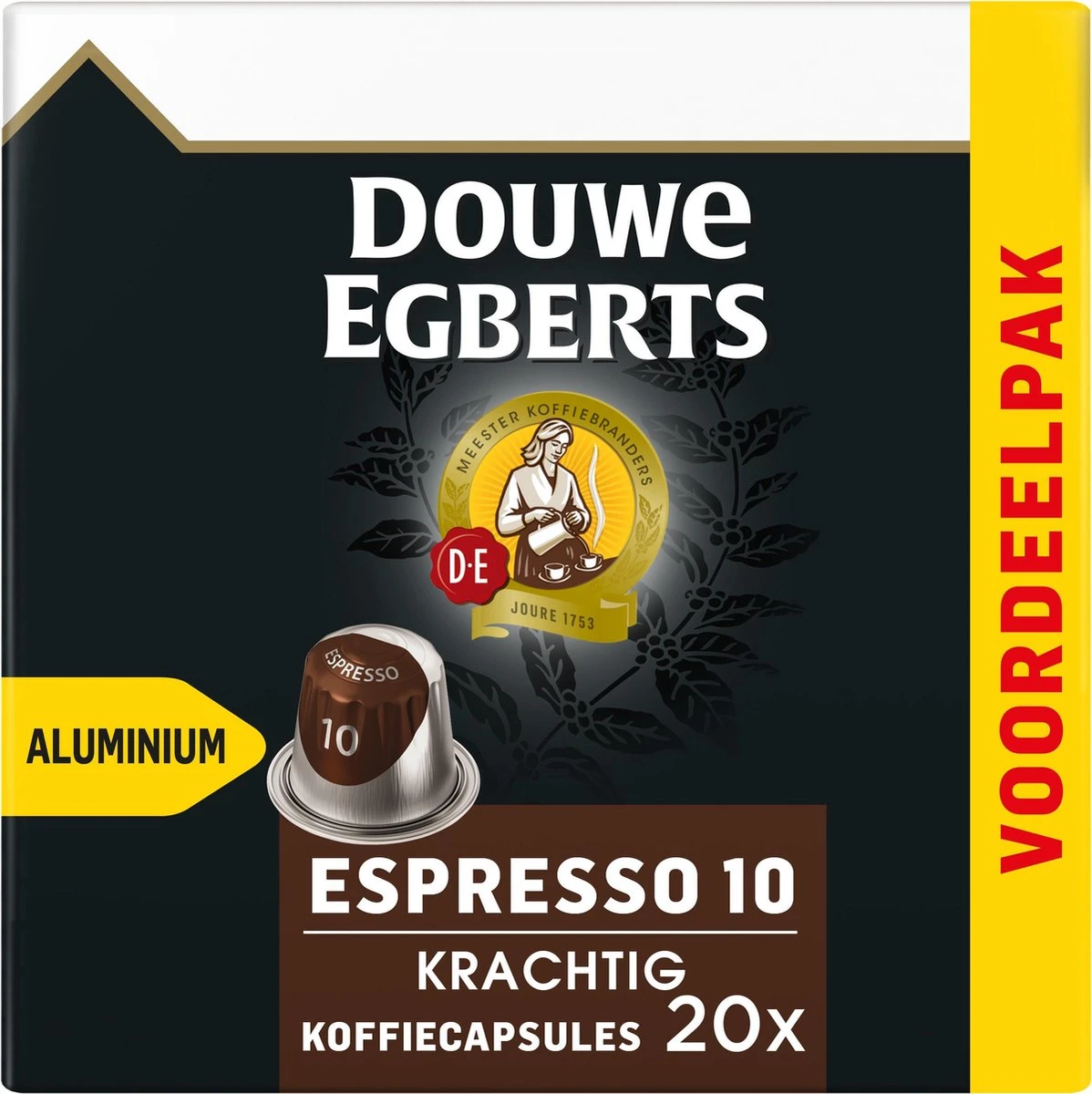 Douwe Egberts Espresso Krachtig Koffiecups - Intensiteit 10/12 - 10 X 20 Capsules - Afbeelding 2