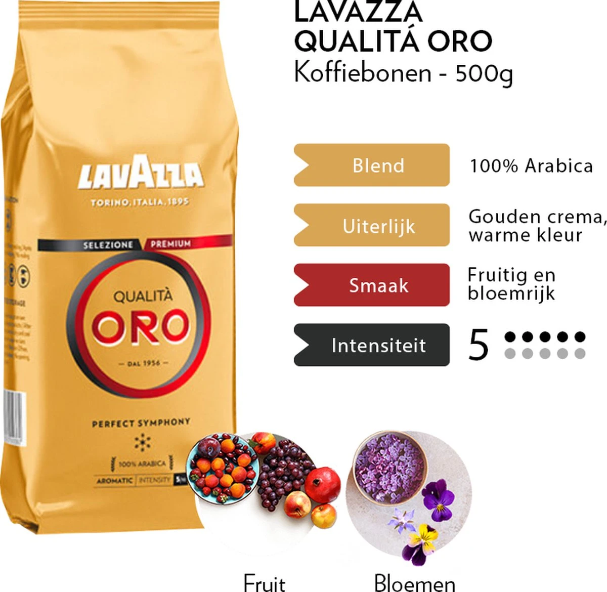 Lavazza Qualita Oro Koffiebonen - 500 Gram X4 - Afbeelding 5