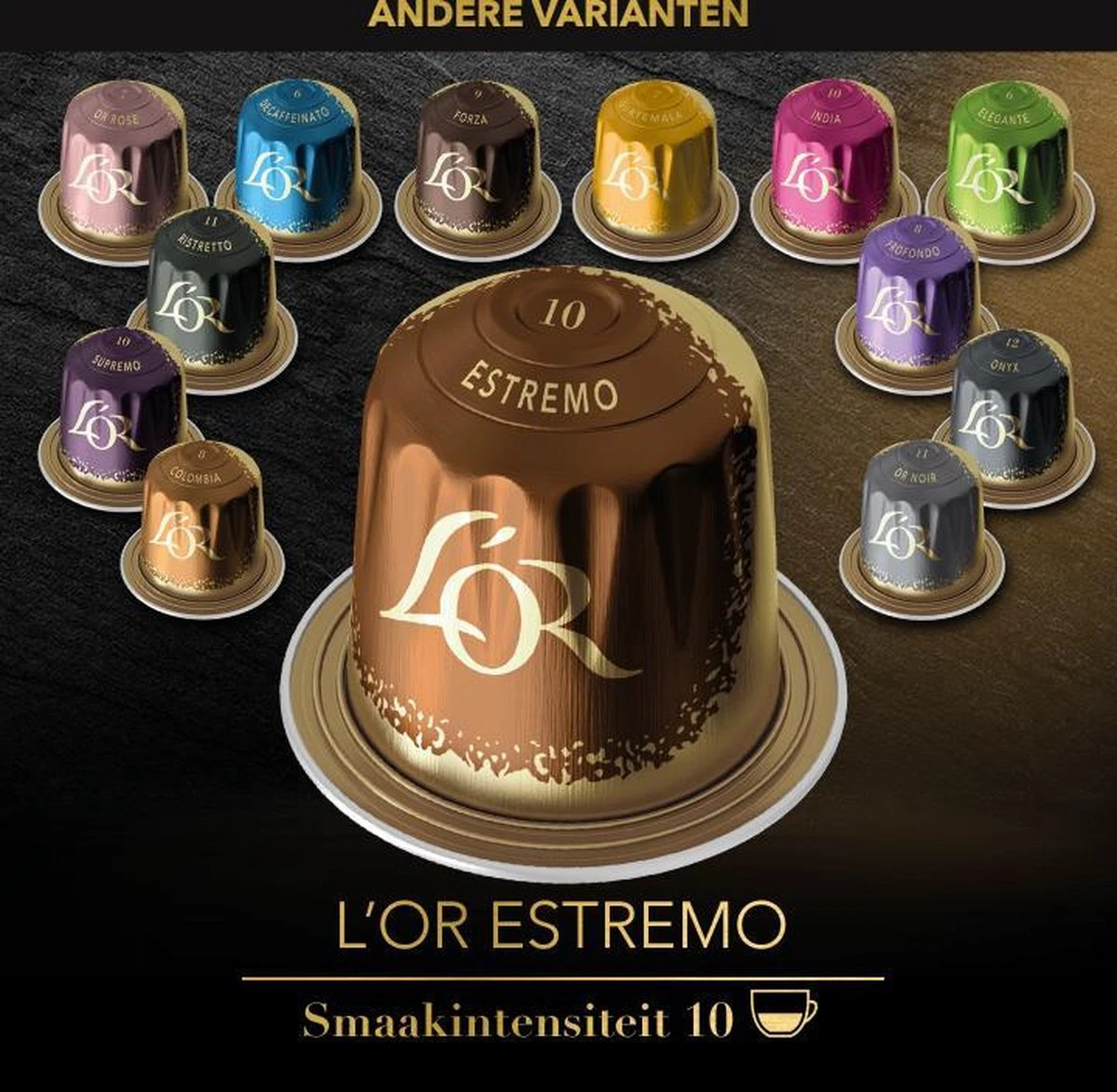L'OR Lungo Estremo Koffiecups - Intensiteit 10/12 - 10 X 10 Capsules - Afbeelding 10