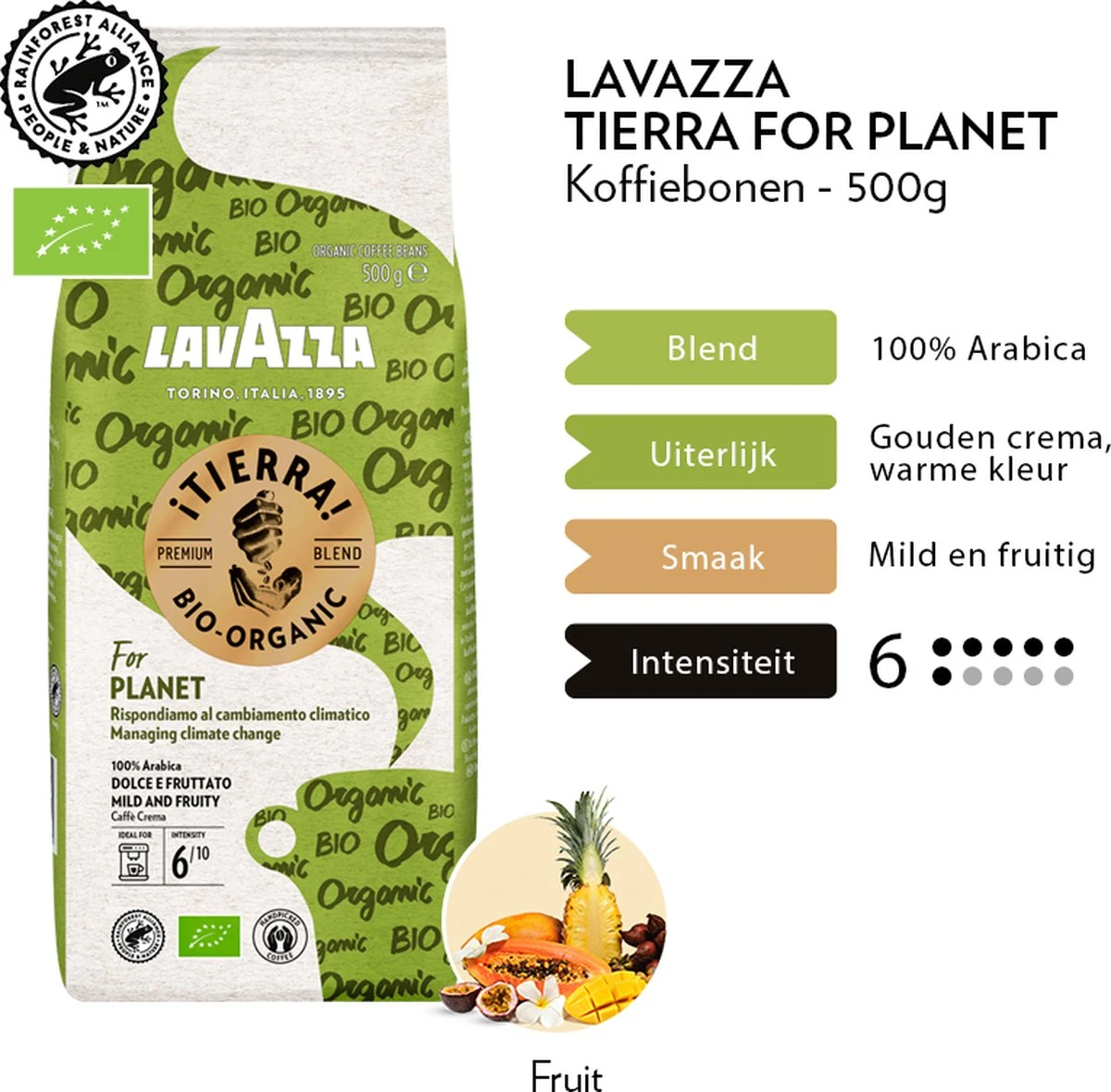 Lavazza Tierra For Planet Biologische Koffiebonen - 500 Gram X4 - Afbeelding 4