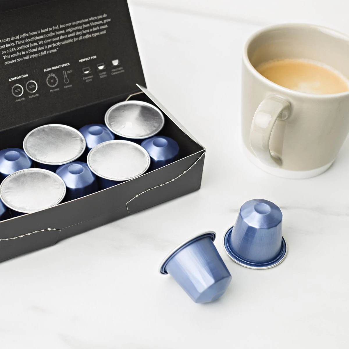 Aroma Club - Proefpakket Nespresso Compatible Capsules (100 St.) - 5 Smaken - Espresso & Lungo - 100% Aluminium Koffiecups - Afbeelding 2