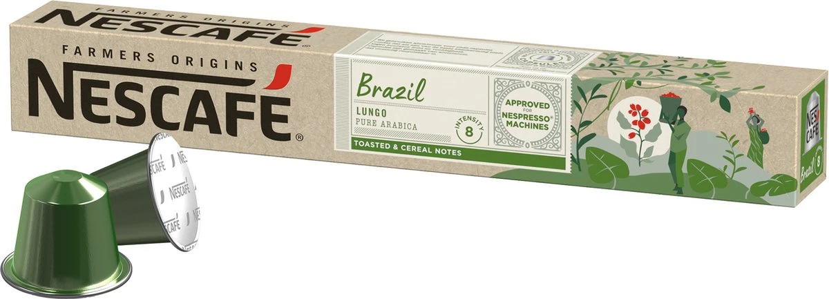 Nescafé Farmers Origins Brazil Lungo Capsules - 120 Koffiecups - Afbeelding 2