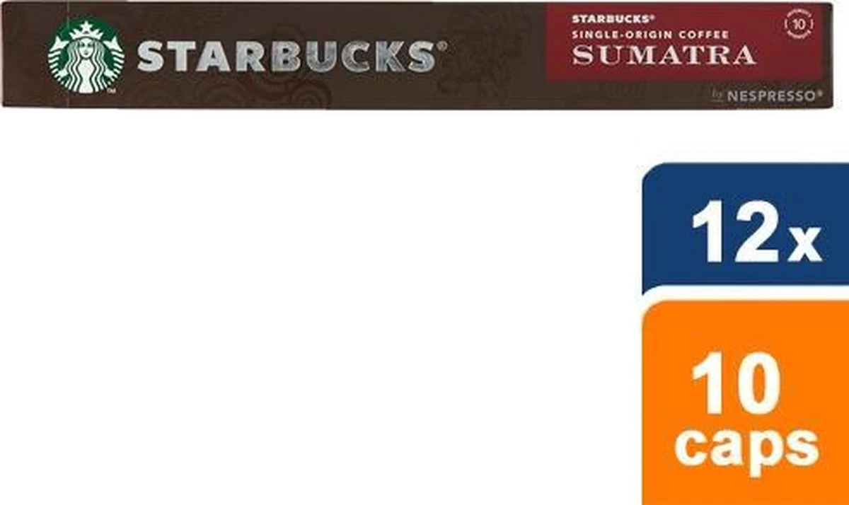 Starbucks By Nespresso Sumatra Espresso Dark Roast Capsules - 120 Koffiecups - Afbeelding 5