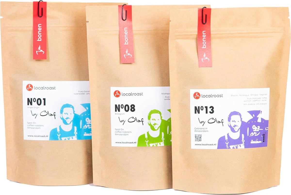 Localroast Koffie Proefpakket | Cadeaupakket | Vers Gebrand | Gemalen| Top Selectie| 3 X 200g | Direct Van Lokale Microbranderij - Afbeelding 3