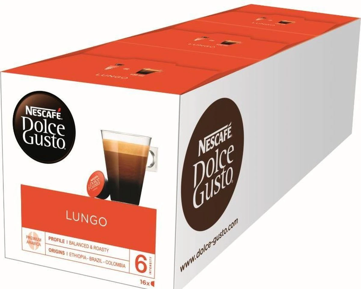 NESCAFÉ Dolce Gusto Lungo Koffie - 3 X 16 Cups - Afbeelding 8