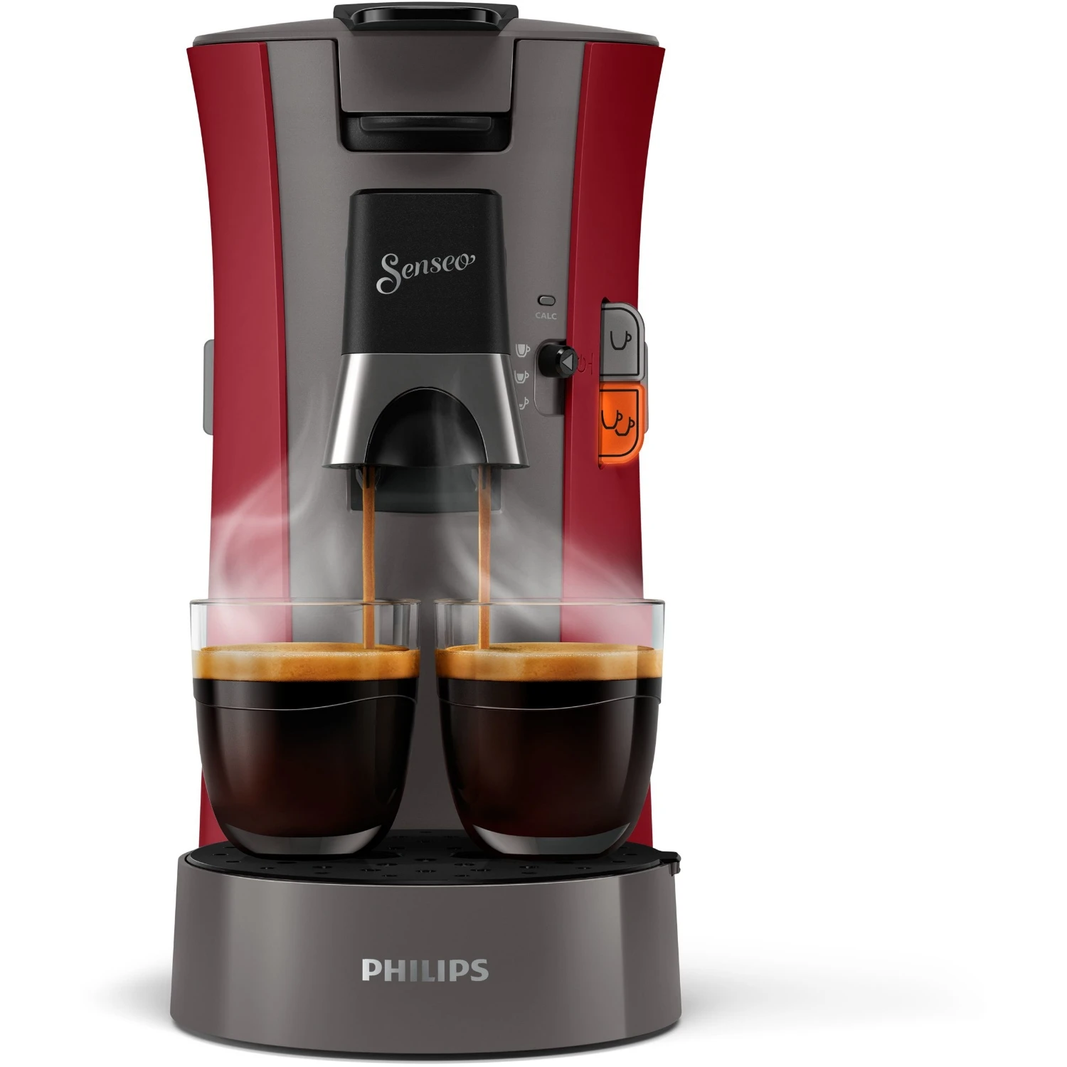 Philips Senseo Koffiepadapparaat CSA230/90 Select Rood/grijs - Afbeelding 4