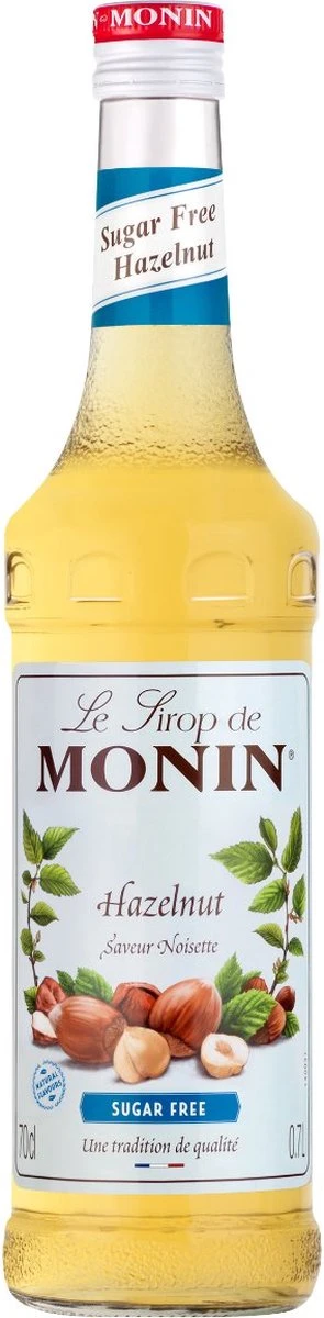 Monin Hazelnoot Suikervrij 70cl Koffiesiroop Met Doseer Pompje - Afbeelding 2