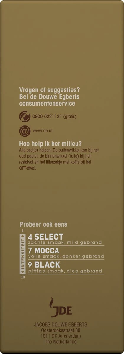 Douwe Egberts Excellent Filterkoffie - 6 X 500 Gram - Afbeelding 4