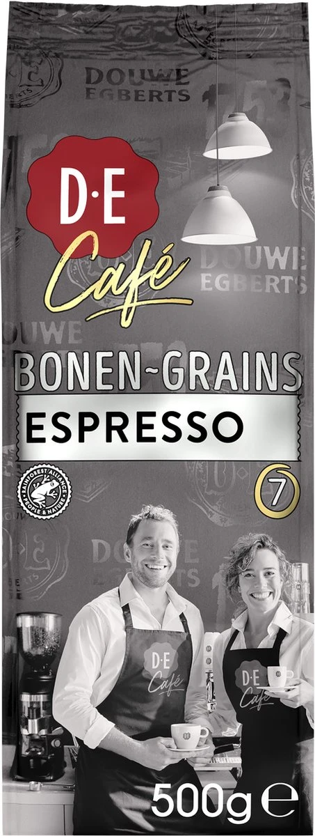 Douwe Egberts D.E Café Espresso Koffiebonen - Intensiteit 7/9 - 4 X 500 Gram - Afbeelding 2