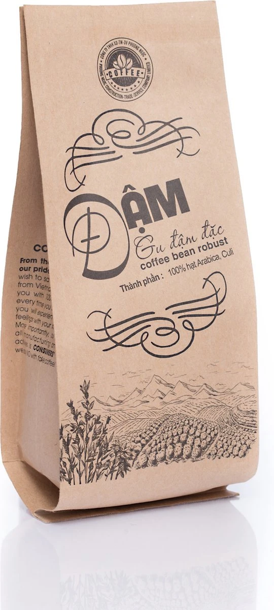 Vietnamese Dark Roast Koffiebonen 500g | 20% Arabica - 80% Robusta | DAM Koffie - Afbeelding 5