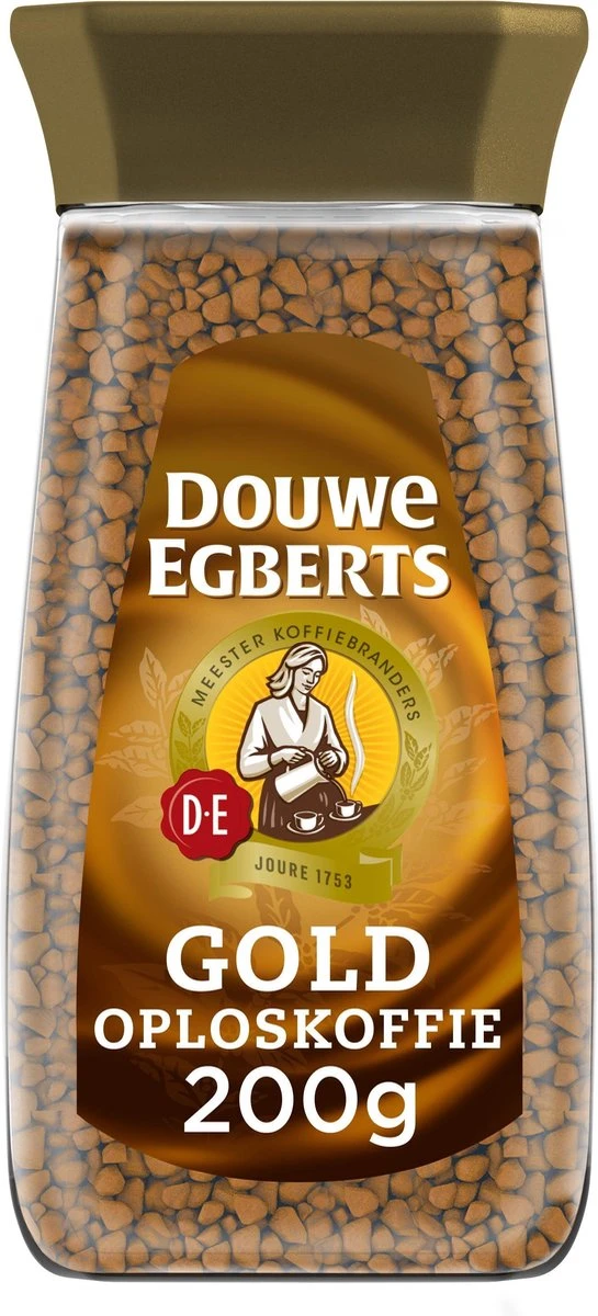 Douwe Egberts Gold Oploskoffie - 6 X Pot Van 200 Gram - Afbeelding 2