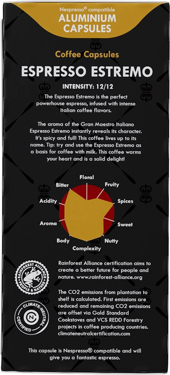 Gran Maestro Italiano - Koffiecups - Nespresso Compatibel Proefpakket - Espresso, Lungo En Meer - 10 X 20 Cups - Afbeelding 2