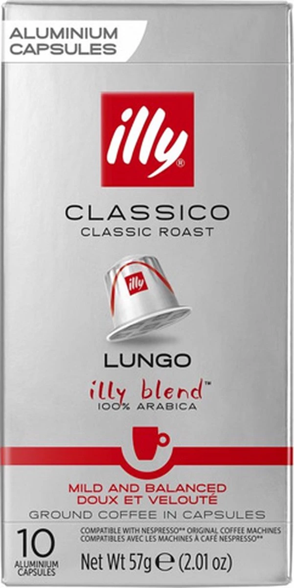 Illy Lungo Classico Koffiecups - Intensiteit 5/9 - 10 X 10 Capsules - Afbeelding 4