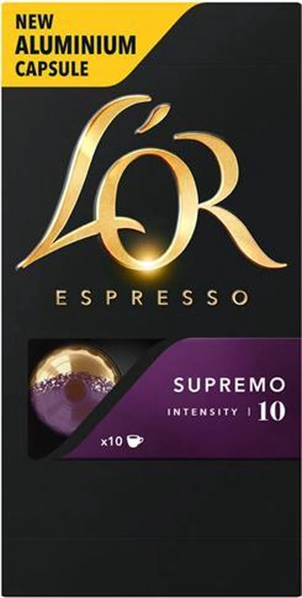 L'OR Espresso Supremo Koffiecups - Intensiteit 10/12 - 10 X 10 Capsules - Afbeelding 11