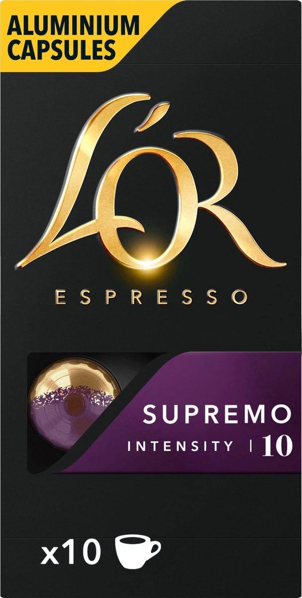 L'OR Espresso Supremo Koffiecups - Intensiteit 10/12 - 10 X 10 Capsules - Afbeelding 9