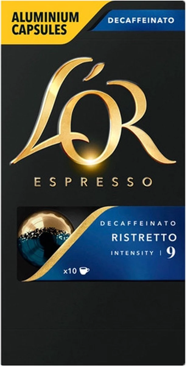 L'OR Espresso Ristretto Decaffeinato - Intensiteit 9/12 - 10 X 10 Capsules - Afbeelding 11