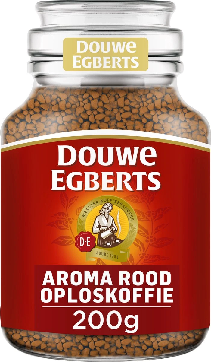Douwe Egberts Aroma Rood Oploskoffie - 6 X Pot Van 200 Gram - Afbeelding 4