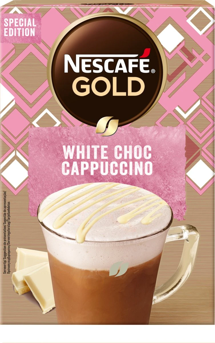 NESCAFE GOLD White Choc Cappuccino 6 Doosjes à 8 Zakjes - Afbeelding 2