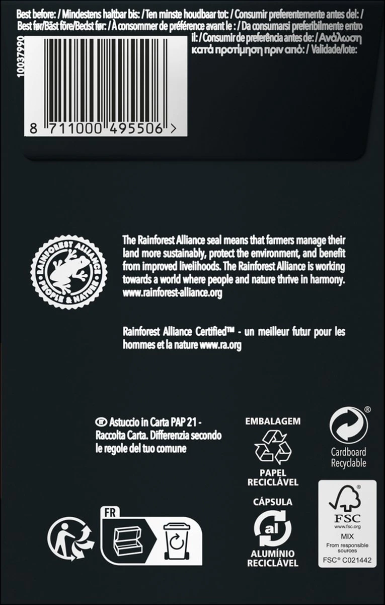 L'OR Lungo Estremo Koffiecups - Intensiteit 10/12 - 4 X 40 Capsules - Afbeelding 5