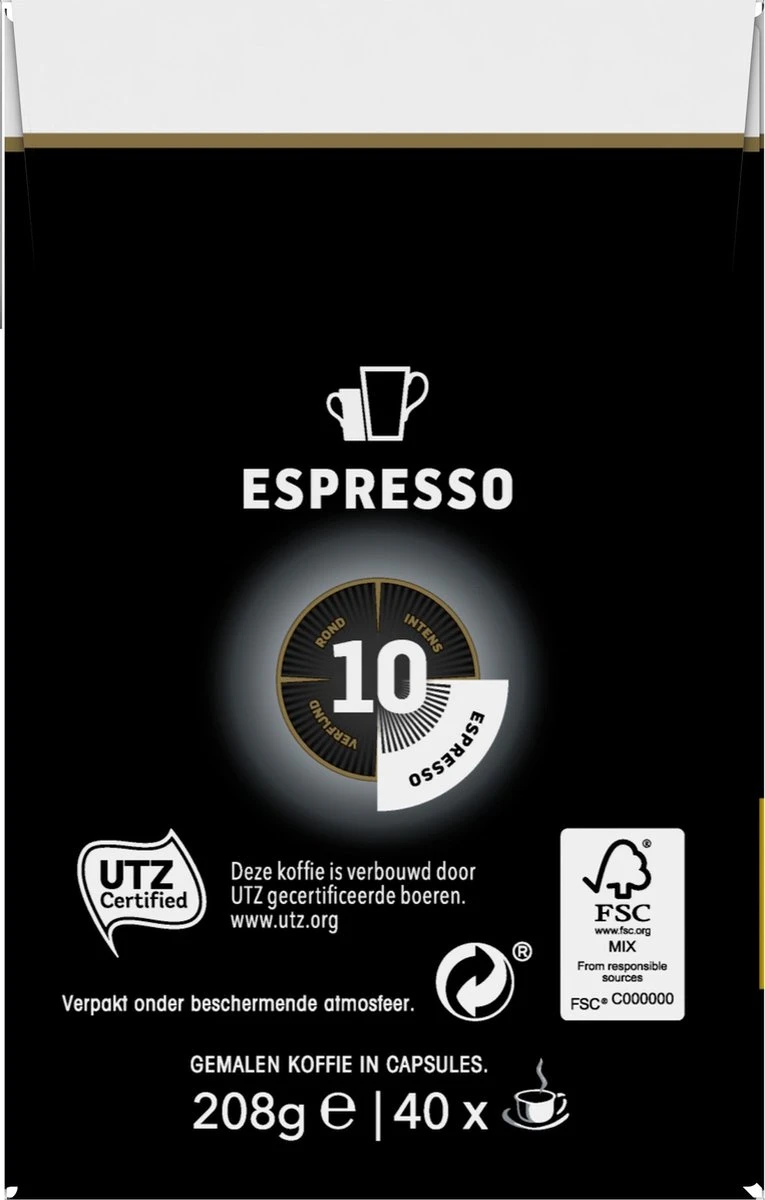 Douwe Egberts Espresso Krachtig (10) - 5 X 40 Koffiecups - Afbeelding 9
