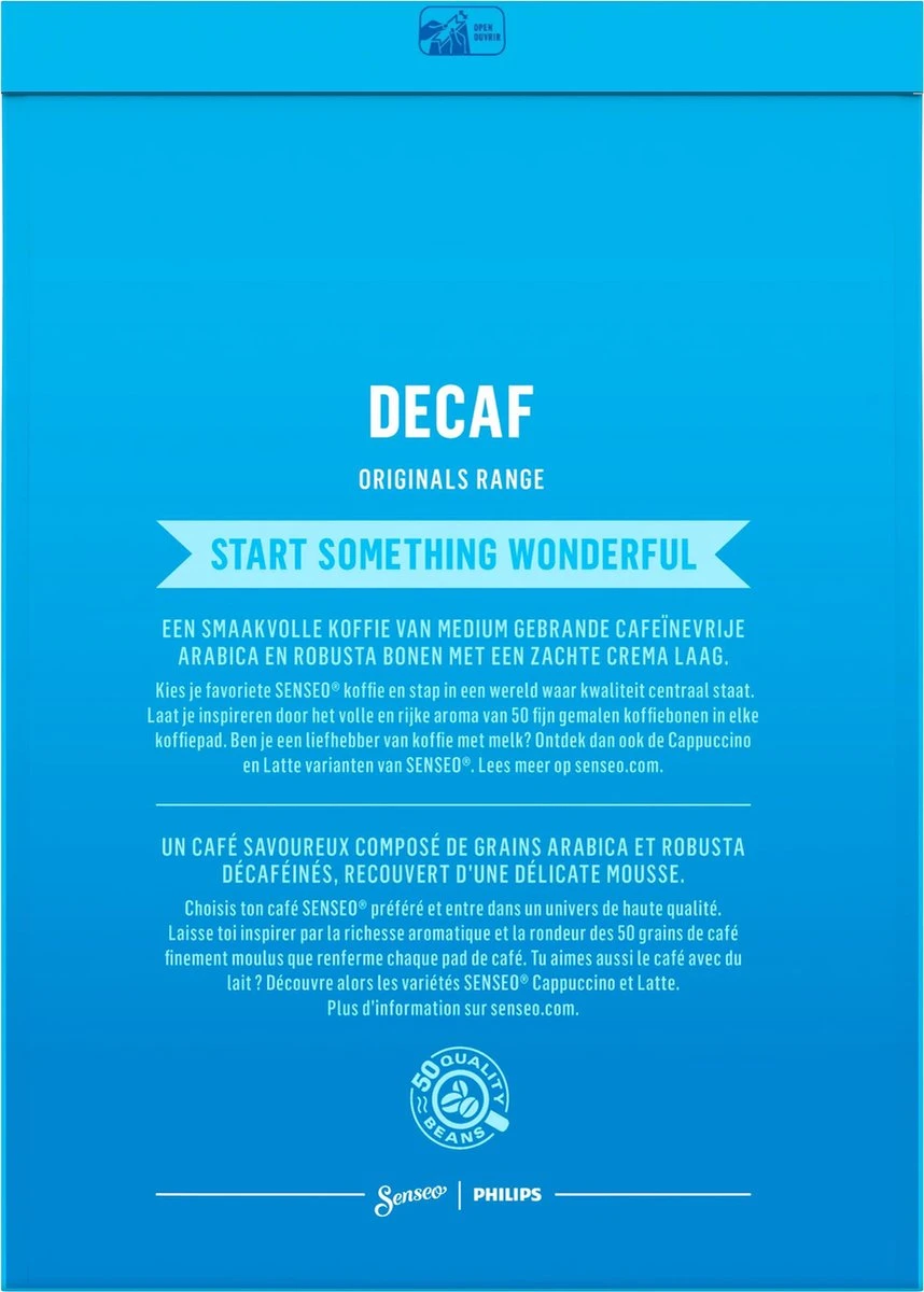 Senseo Decaf Koffiepads - 5/9 Intensiteit - 10 X 36 Pads - Afbeelding 2