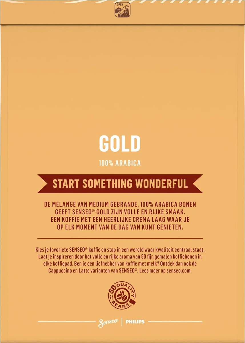 Senseo Gold Koffiepads - 5/9 Intensiteit - 10 X 36 Pads - Afbeelding 2