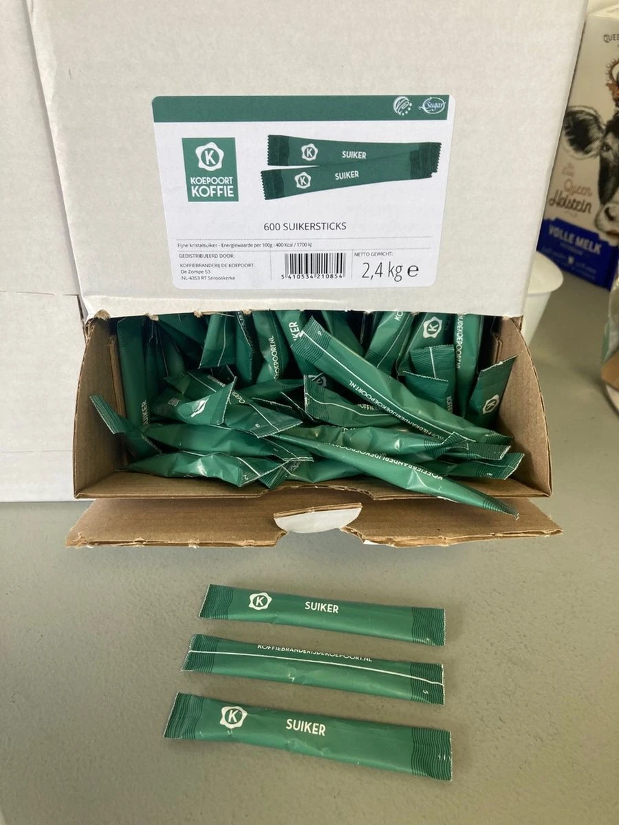 Suikersticks / Suikerzakjes Professional 600 St. A 4 Gram - Koepoort Koffie