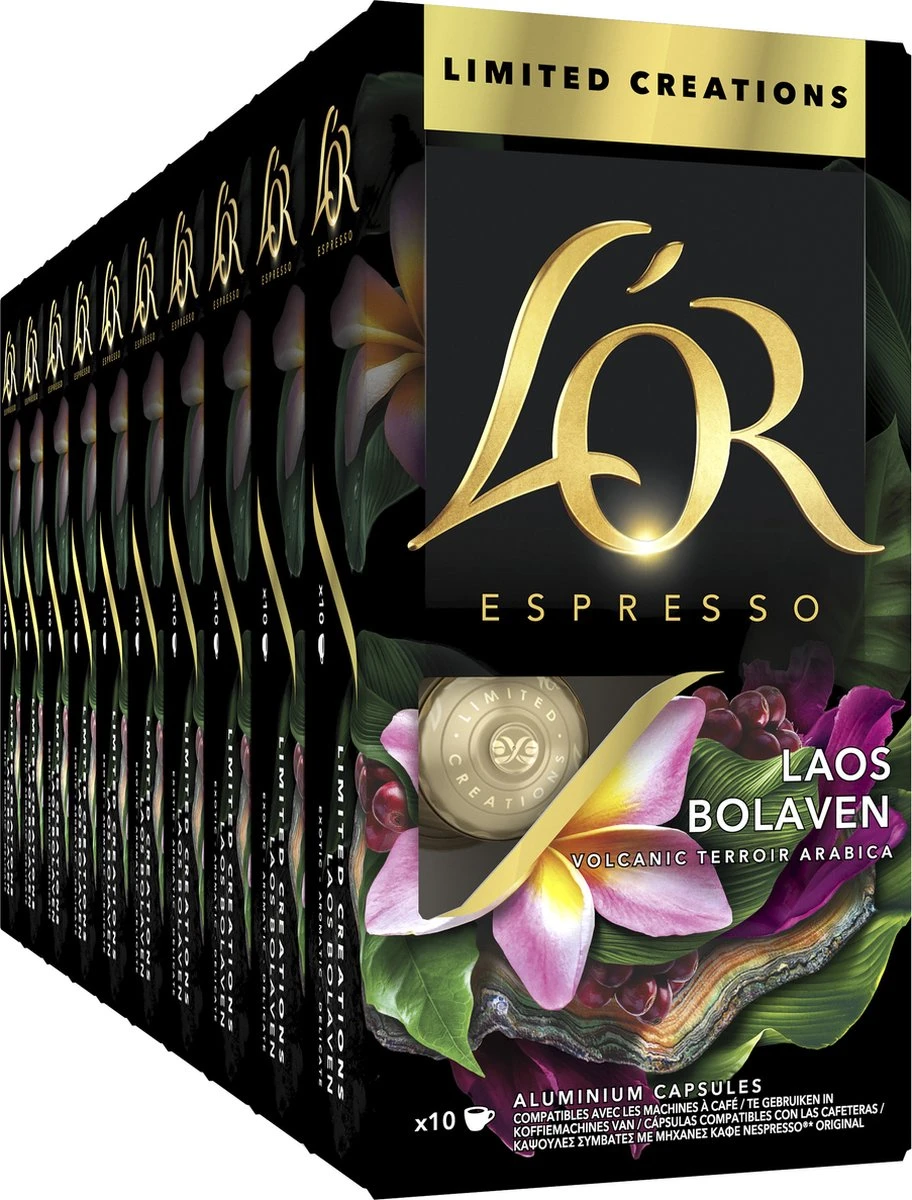 L'OR Espresso Limited Creations Laos Bolaven Koffiecups - Intensiteit 7/12 - 10 X 10 Capsules