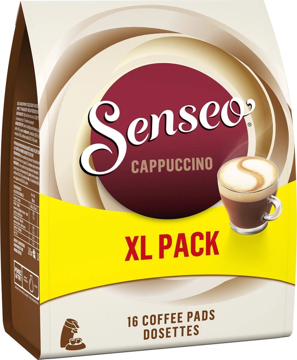Senseo Cappuccino Koffiepads - 2/9 Intensiteit - 4 X 16 Pads - Voordeelverpakking - Afbeelding 7
